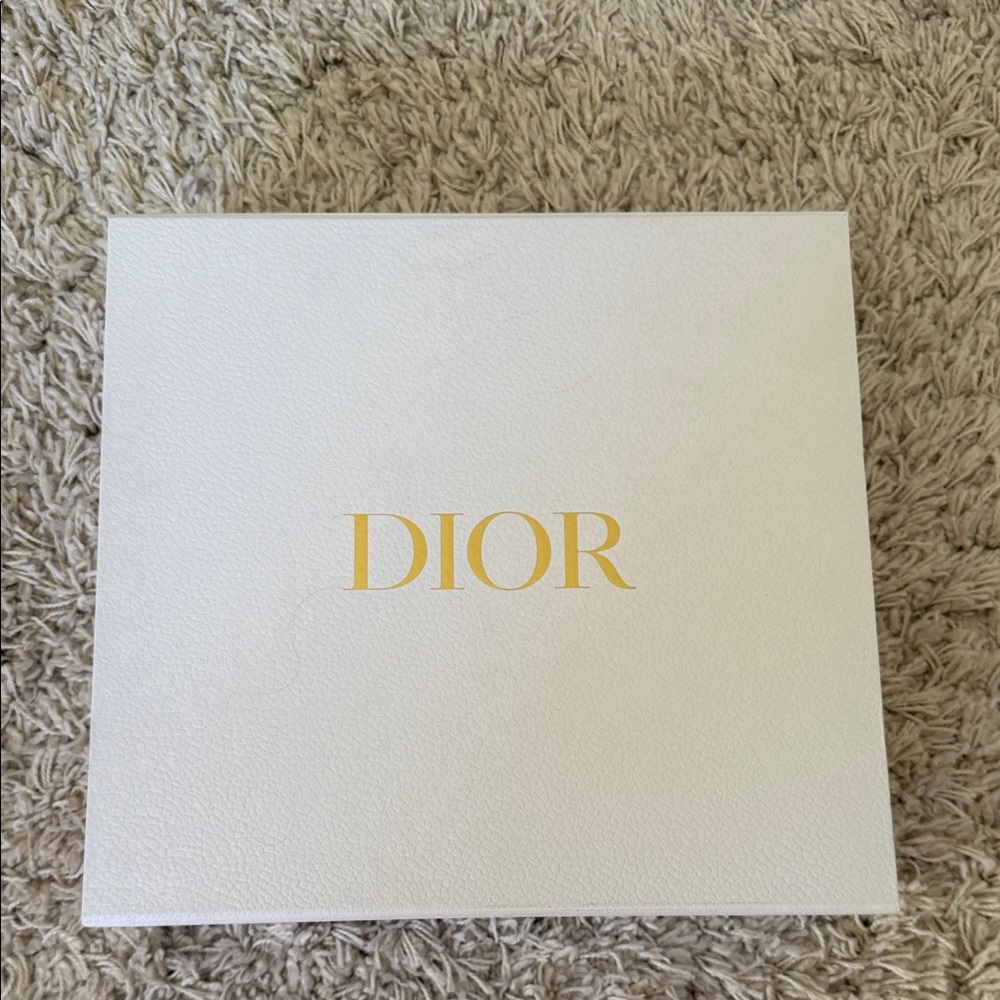 Dior White Box with Gold Logo